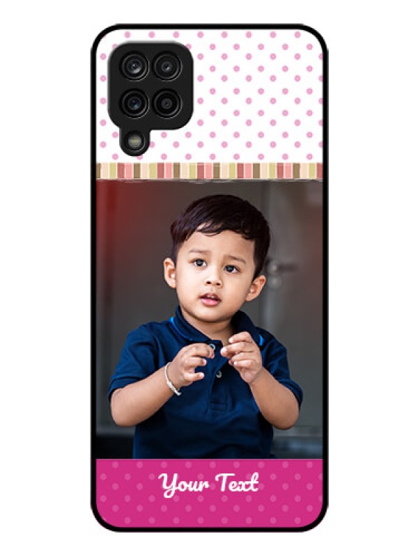 Custom Galaxy A12 Photo Printing on Glass Case - Cute Girls Cover Design