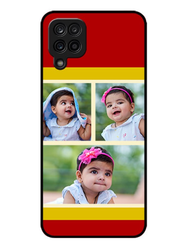Custom Galaxy A12 Custom Glass Mobile Case - Multiple Pic Upload Design