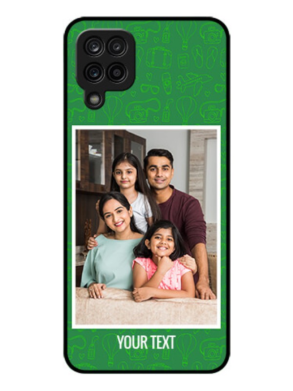 Custom Galaxy A12 Personalized Glass Phone Case - Picture Upload Design