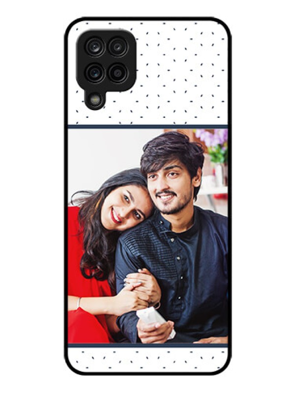 Custom Galaxy A12 Personalized Glass Phone Case - Premium Dot Design