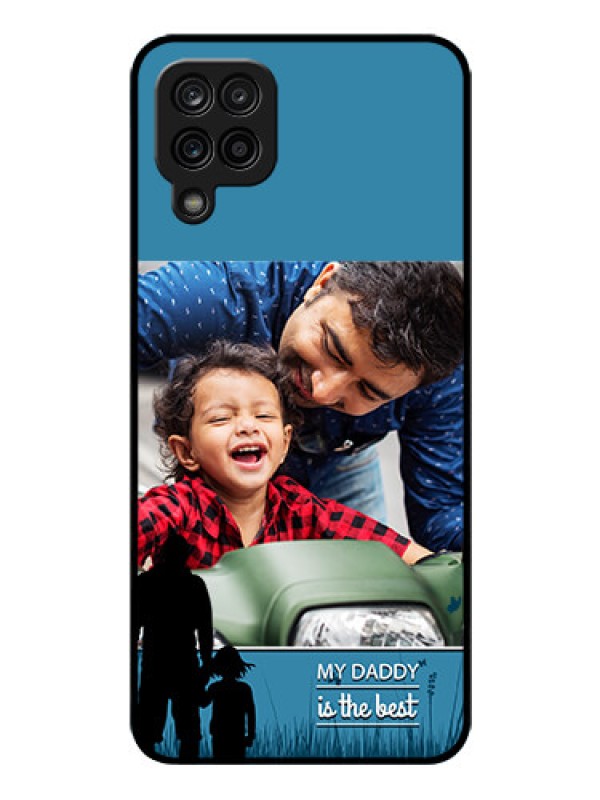 Custom Galaxy A12 Custom Glass Mobile Case - Best dad design 