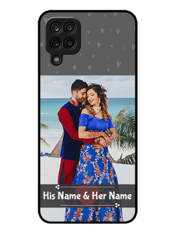 Custom Galaxy A12 Custom Glass Mobile Case - Buy Love Design with Photo Online