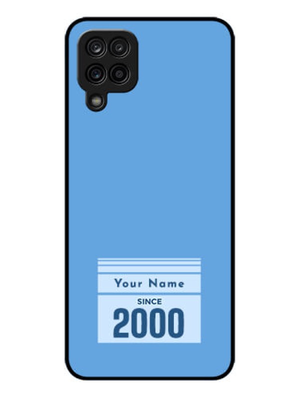 Custom Galaxy A12 Custom Glass Mobile Case - Custom Year of birth Design