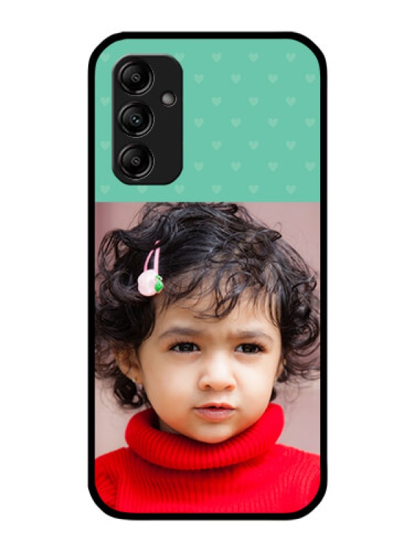 Custom Galaxy A14 4G Custom Glass Phone Case - Lovers Picture Design