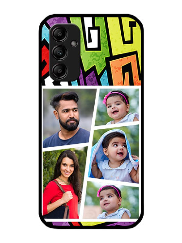 Custom Galaxy A14 4G Custom Glass Phone Case - Graffiti pattern Design