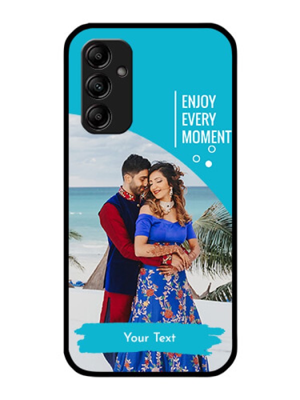 Custom Galaxy A14 4G Custom Glass Mobile Case - Happy Moment Design