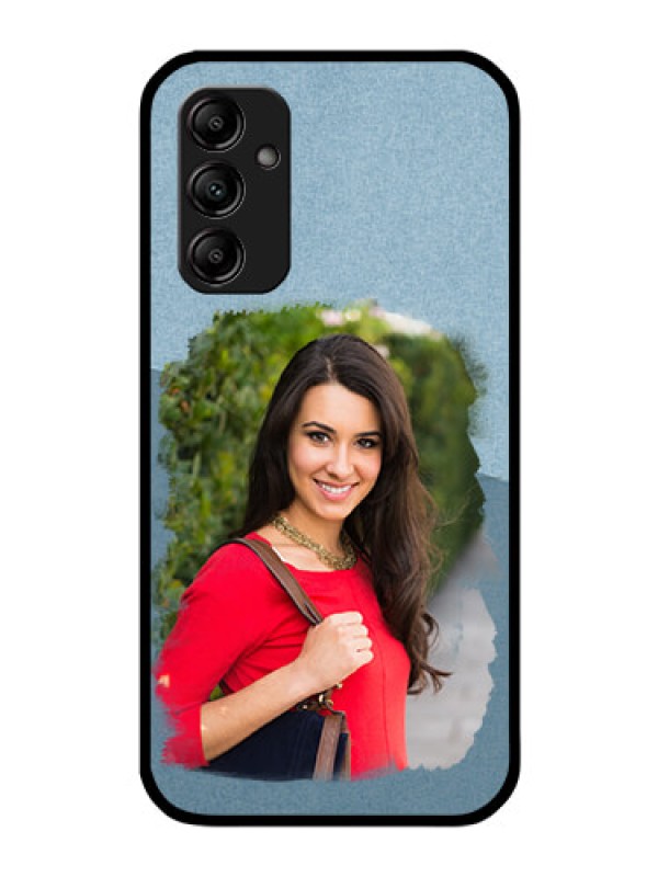 Custom Galaxy A14 4G Custom Glass Mobile Case - Grunge Line Art Design