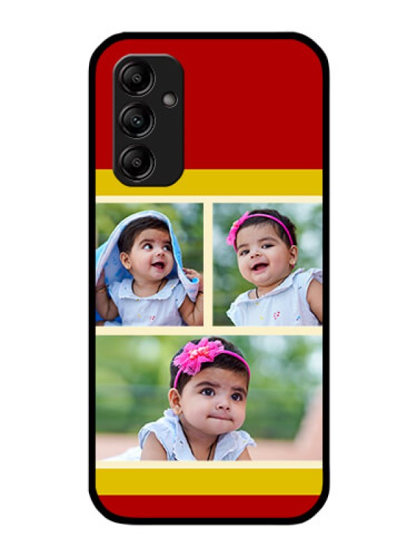 Custom Galaxy A14 5G Custom Glass Mobile Case - Multiple Pic Upload Design