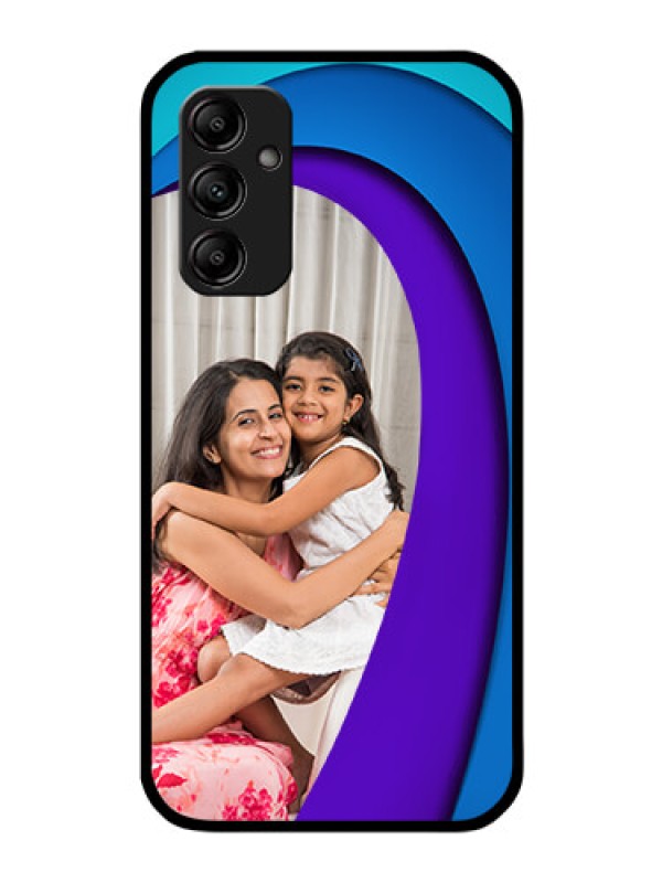 Custom Galaxy A14 5G Photo Printing on Glass Case - Simple Pattern Design