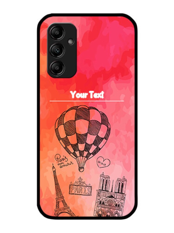 Custom Galaxy A14 5G Custom Glass Phone Case - Paris Theme Design
