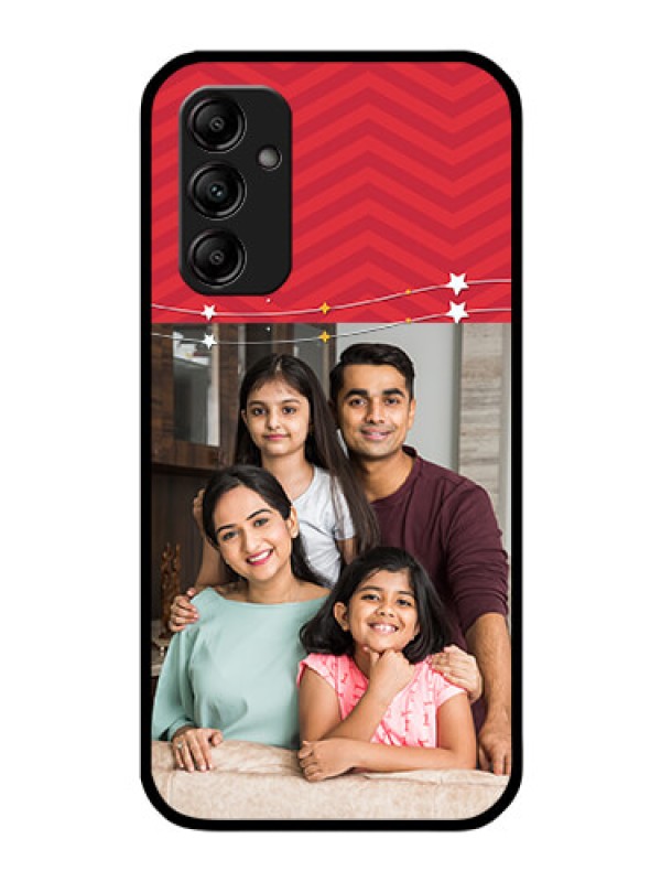 Custom Galaxy A14 5G Personalized Glass Phone Case - Happy Family Design