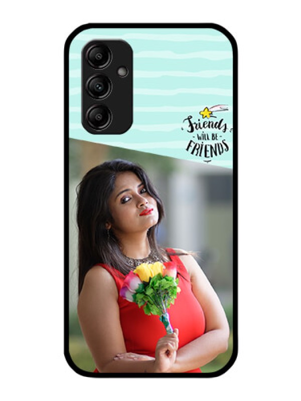 Custom Galaxy A14 5G Custom Glass Phone Case - Friends Picture Icon Design