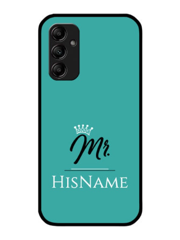 Custom Galaxy A14 5G Custom Glass Phone Case Mr with Name