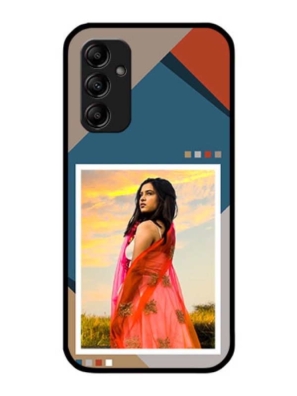 Custom Galaxy A14 Personalized Glass Phone Case - Retro color pallet Design