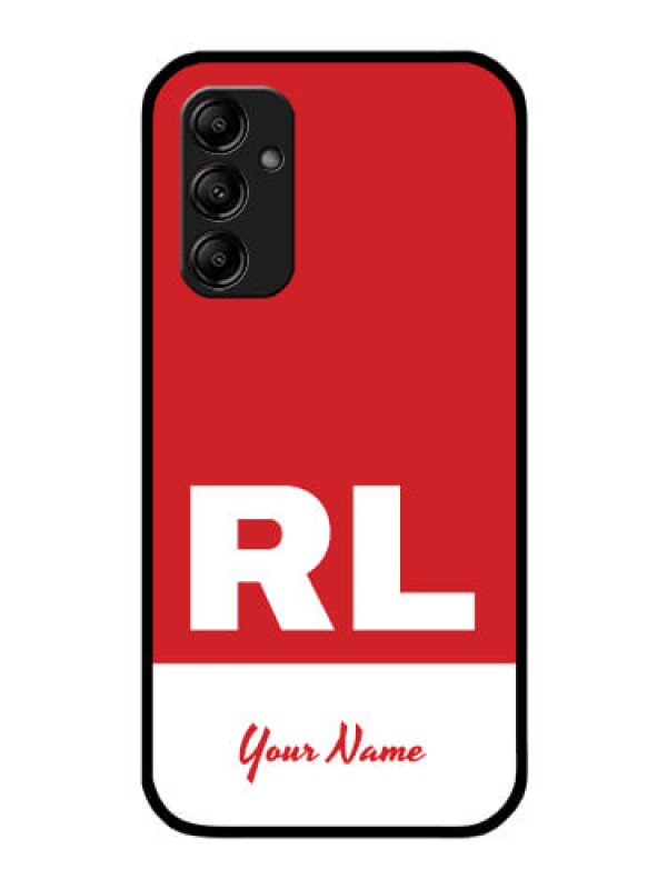 Custom Galaxy A14 Personalized Glass Phone Case - dual tone custom text Design