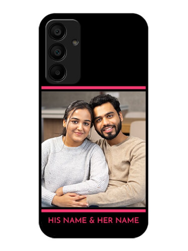Custom Samsung Galaxy A15 5G Custom Glass Phone Case - With Add Text Design