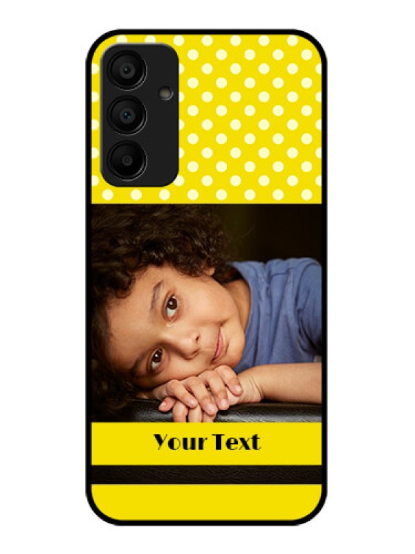 Custom Samsung Galaxy A15 5G Custom Glass Phone Case - Bright Yellow Case Design