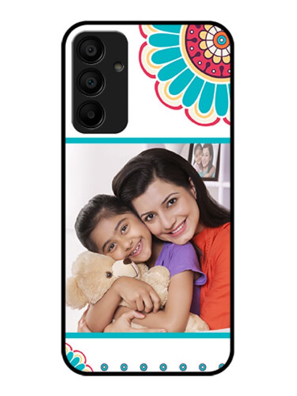 Custom Samsung Galaxy A15 5G Custom Glass Phone Case - Flower Design