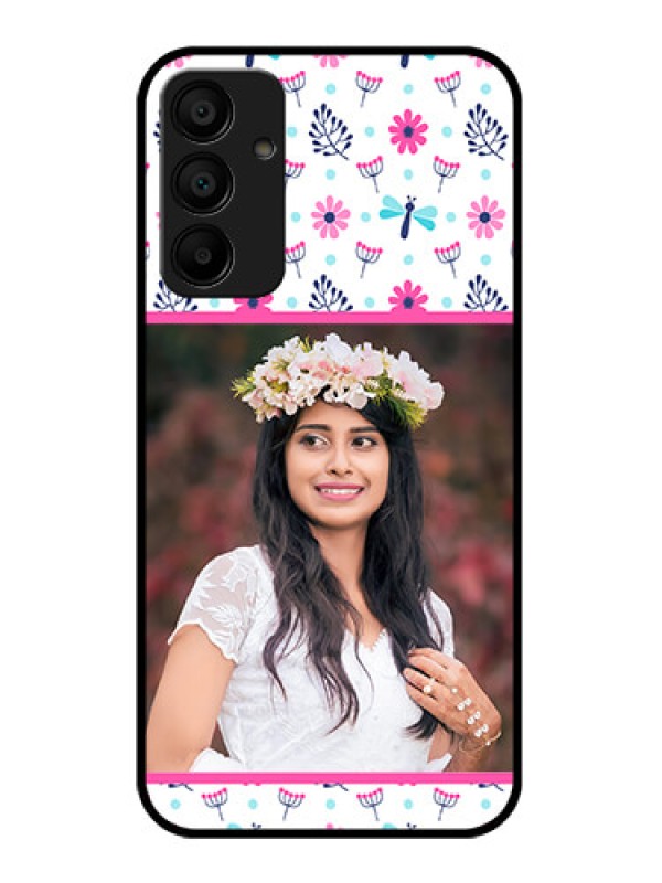 Custom Samsung Galaxy A15 5G Custom Glass Phone Case - Colorful Flower Design