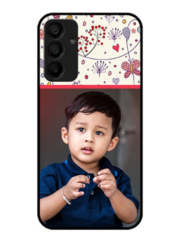 Custom Samsung Galaxy A15 5G Custom Glass Phone Case - Premium Floral Design