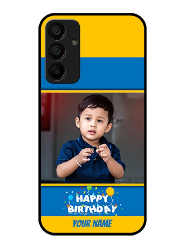 Custom Samsung Galaxy A15 5G Custom Glass Phone Case - Birthday Wishes Design