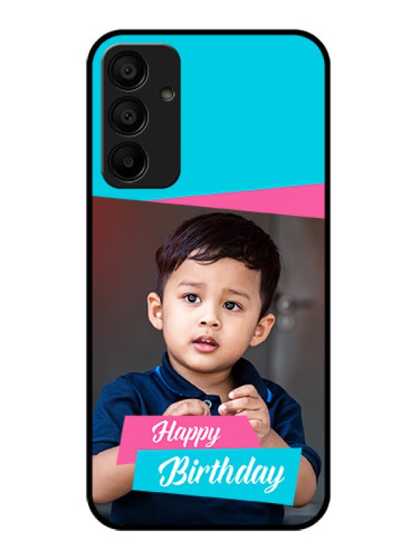 Custom Samsung Galaxy A15 5G Custom Glass Phone Case - Image Holder With 2 Color Design