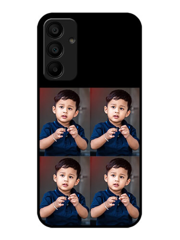 Custom Samsung Galaxy A15 5G Custom Glass Phone Case - 4 Image Holder Design