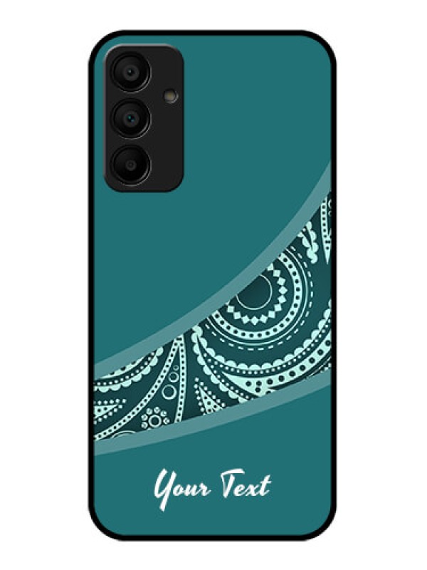 Custom Samsung Galaxy A15 5G Custom Glass Phone Case - Semi Visible Floral Design