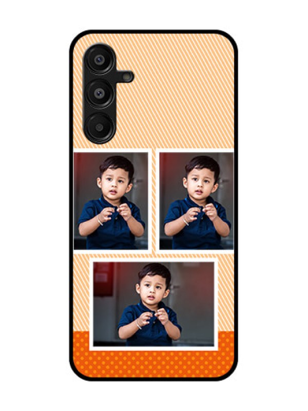 Custom Galaxy A16 5G Custom Glass Phone Case - Bulk Photos Upload Design