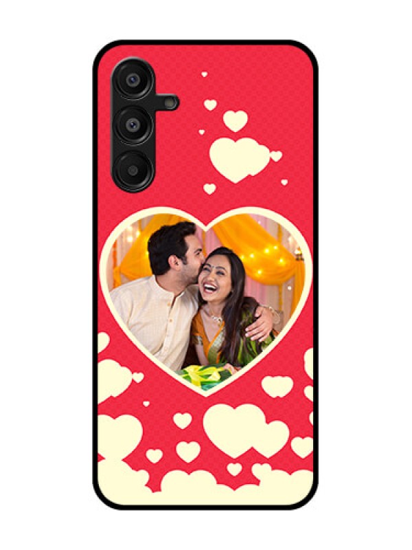 Custom Galaxy A16 5G Custom Glass Phone Case - Love Symbols Phone Cover Design