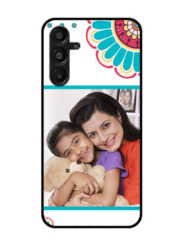 Custom Galaxy A16 5G Custom Glass Phone Case - Flower Design