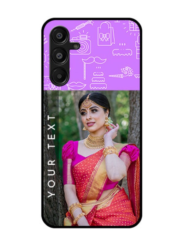 Custom Galaxy A16 5G Custom Glass Phone Case - Birthday Icons Design