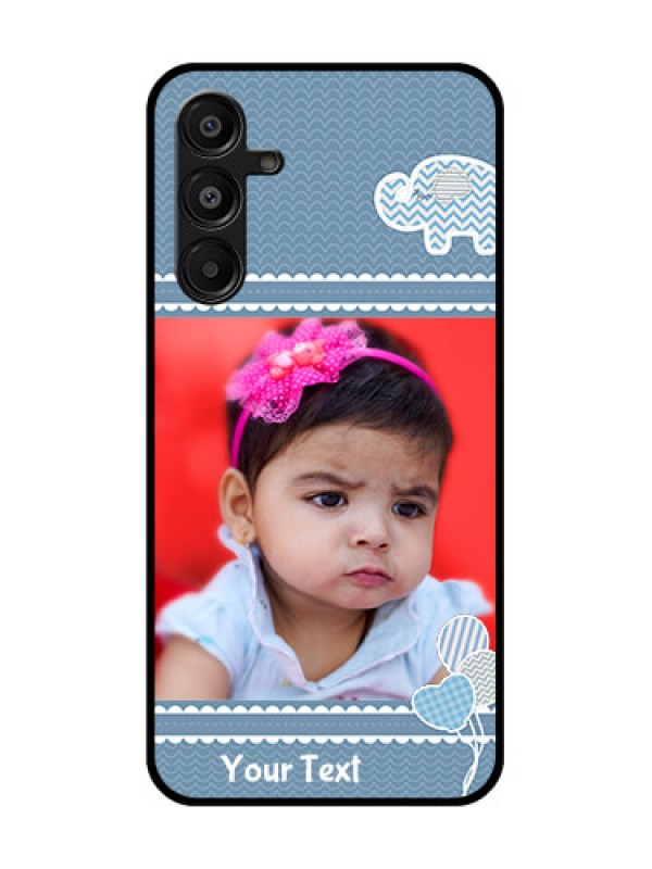Custom Galaxy A16 5G Custom Glass Phone Case - With Kids Pattern Design