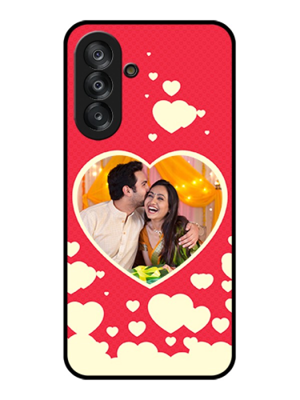 Custom Galaxy A17 5G Custom Glass Phone Case - Love Symbols Phone Cover Design