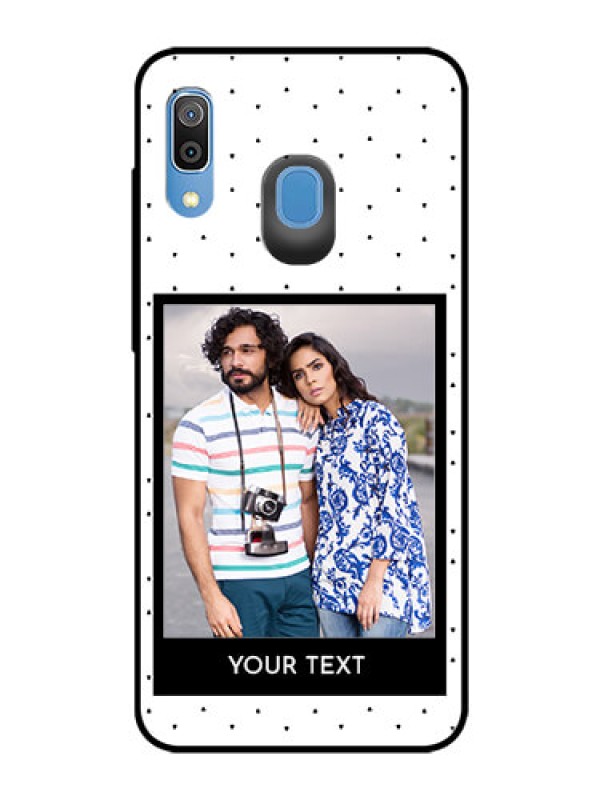 Custom Samsung Galaxy A20 Photo Printing on Glass Case  - Premium Design