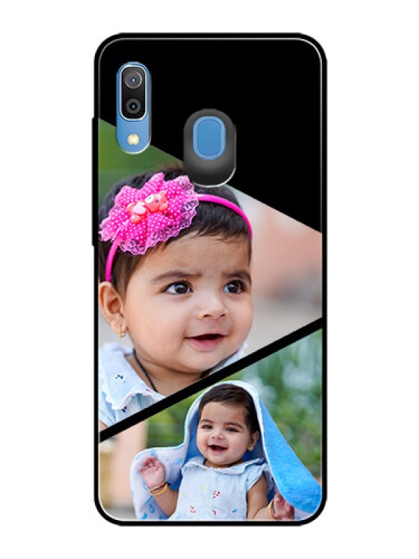 Custom Samsung Galaxy A20 Custom Glass Phone Case  - Semi Cut Design