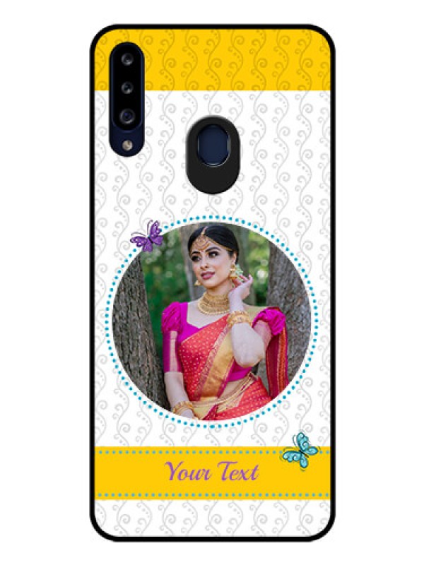 Custom Galaxy A20s Custom Glass Mobile Case - Girls Premium Case Design
