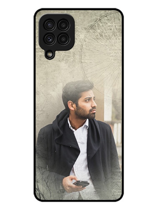 Custom Galaxy A22 4G Custom Glass Phone Case  - with vintage design