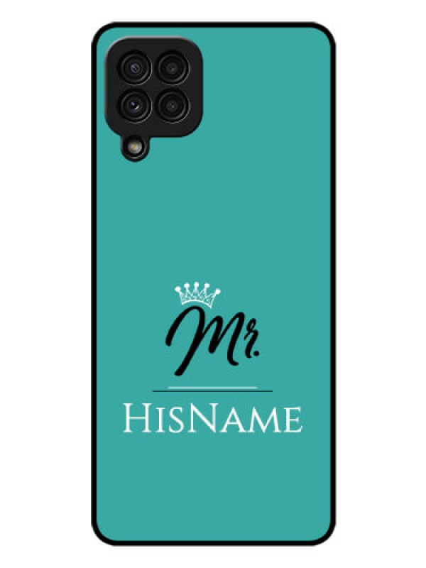 Custom Galaxy A22 4G Custom Glass Phone Case Mr with Name