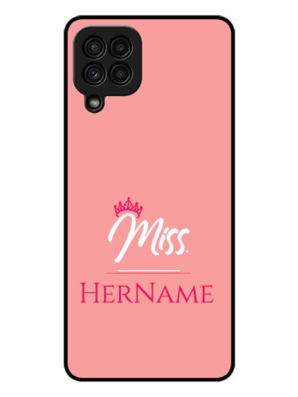 Custom Galaxy A22 4G Custom Glass Phone Case Mrs with Name
