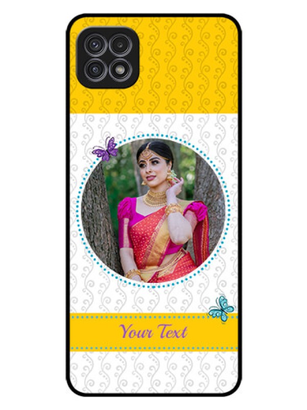 Custom Galaxy A22 5G Custom Glass Mobile Case - Girls Premium Case Design