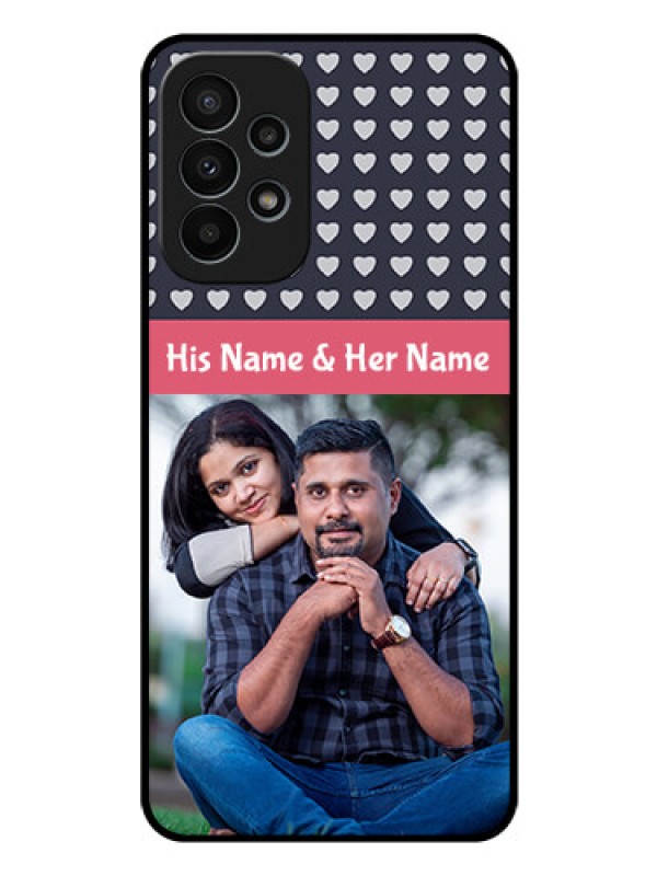 Custom Galaxy A23 4G Custom Glass Mobile Case - Love Symbols Design