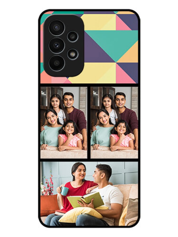 Custom Galaxy A23 4G Custom Glass Phone Case - Bulk Pic Upload Design
