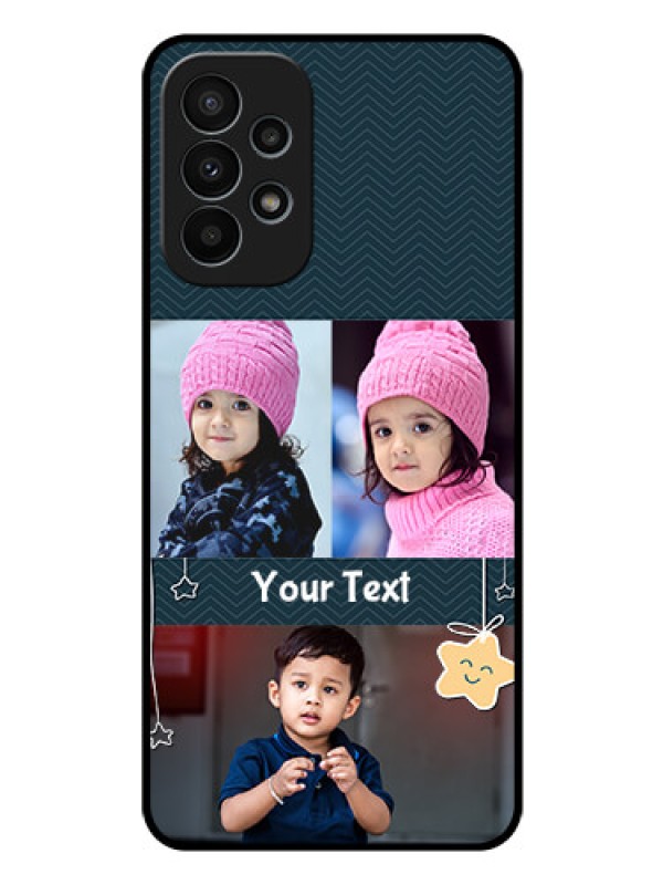 Custom Galaxy A23 4G Custom Glass Mobile Case - Hanging Stars Design