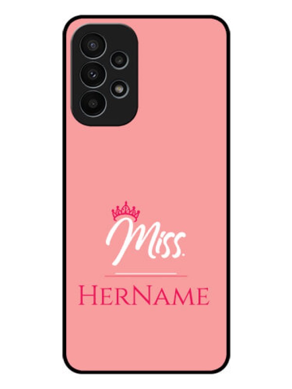 Custom Galaxy A23 4G Custom Glass Phone Case Mrs with Name