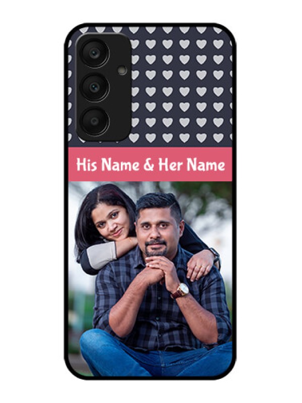 Custom Samsung Galaxy A25 5G Custom Glass Phone Case - Love Symbols Design