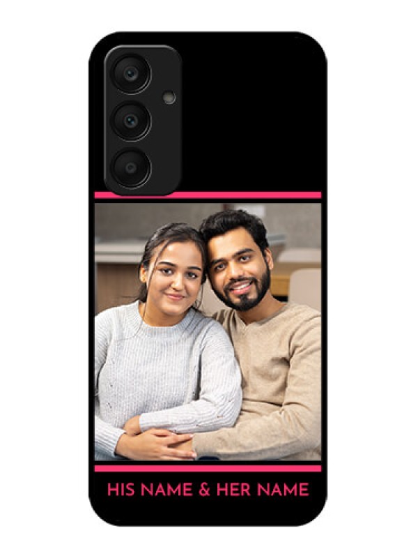Custom Samsung Galaxy A25 5G Custom Glass Phone Case - With Add Text Design