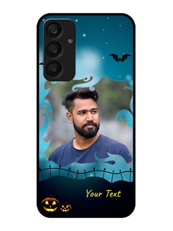 Custom Samsung Galaxy A25 5G Custom Glass Phone Case - Halloween Frame Design