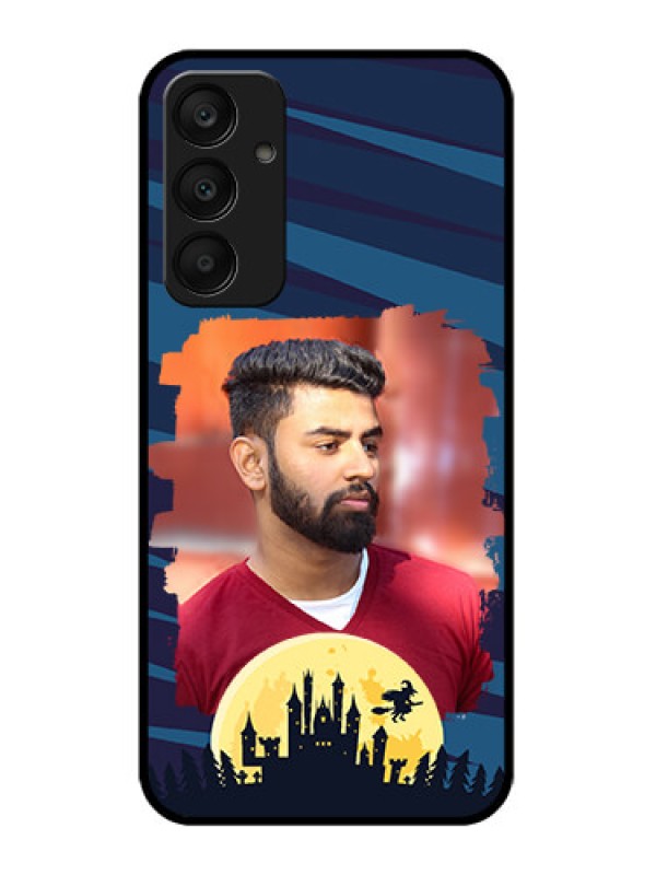 Custom Samsung Galaxy A25 5G Custom Glass Phone Case - Halloween Witch Design