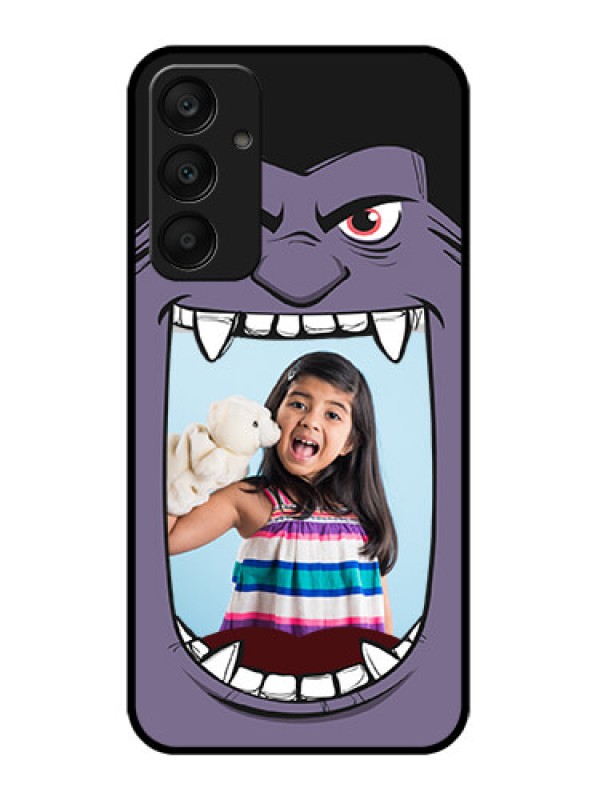 Custom Samsung Galaxy A25 5G Custom Glass Phone Case - Angry Monster Design